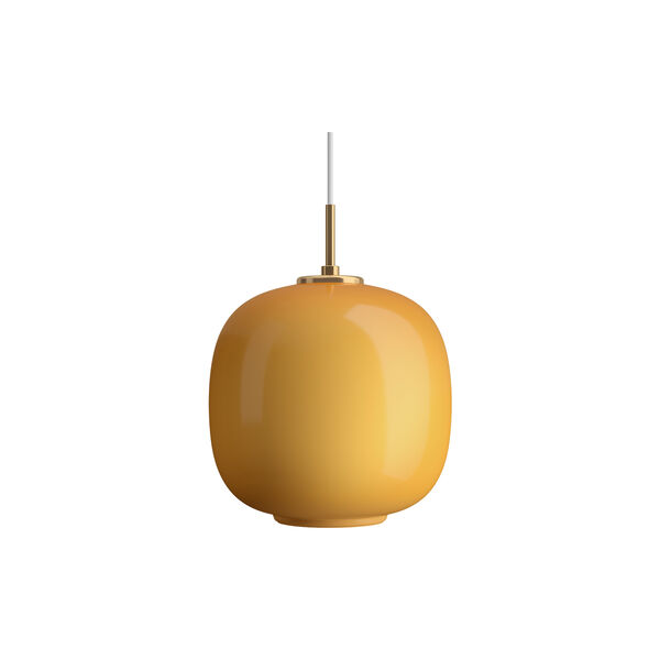 VL45 Radiohus Pendant, amber, Louis Poulsen