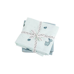Lalee 2er-Pack Babydecke, blau, Done by Deer
