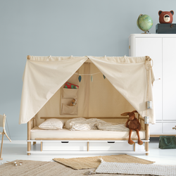 Camp Bed Canopy Wild, undyed, Oliver Furniture