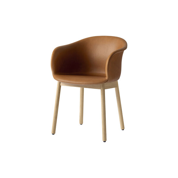 Elefy JH31 Dining Chair, cognac/oak, &Tradition