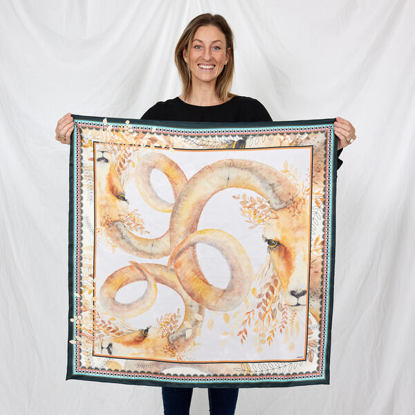 ARIES Silk Scarf, Bella Ballou
