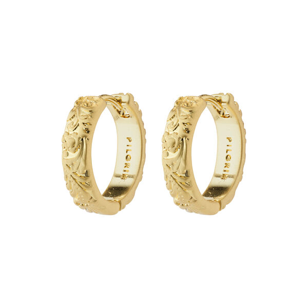 ELFRIDA Recycled Hoop Earrings, gold, Pilgrim
