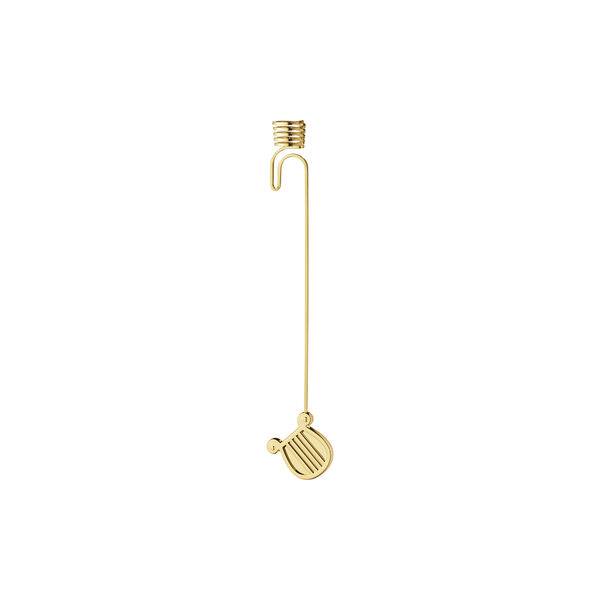 2026 Christmas Candleholder Harp, gold, Georg Jensen