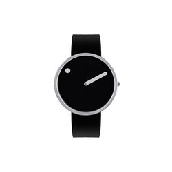 PICTO Wrist Watch, white/steel/black, Picto
