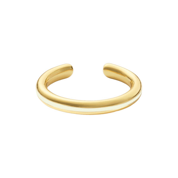 LIGNE Ring, sand white, bangle up