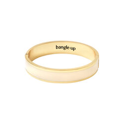 BANGLE Bracelet 12 mm T1, white sand, bangle up