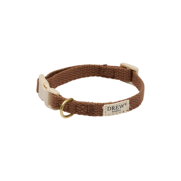 Light puppy collar Mini, brown, Drew's Dogwear