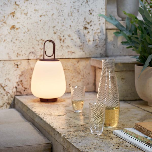 Lucca SC51 Portable Table Lamp, maroon Lucca SC51 Portable Table Lamp, maroon, &Tradition