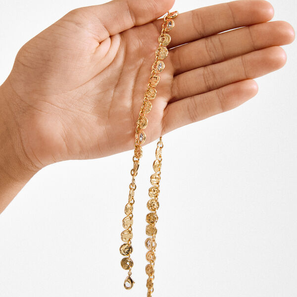 FIRE halskette, vergoldet, Pilgrim