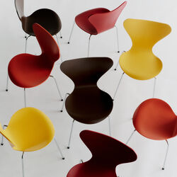 Series 7&trade; 3107 Verner Panton 100 Stuhl, red, Fritz Hansen