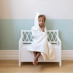 Junior-Handtuch mit Kapuze und Ohren, off-white2er-Pack, Cam Cam Copenhagen