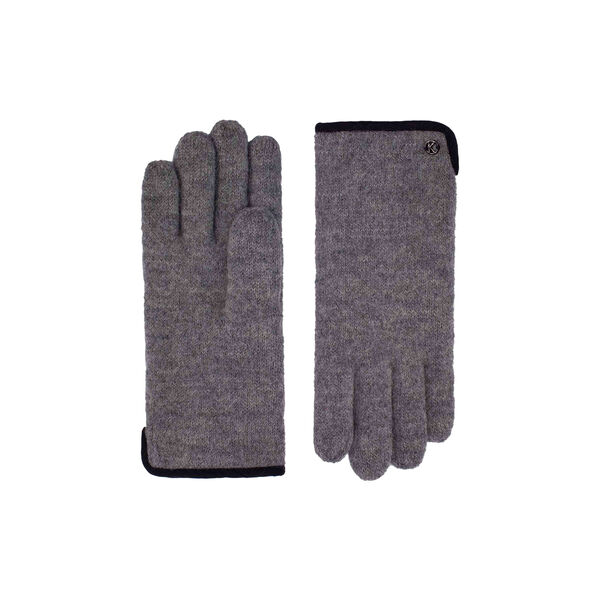 Sasha Knitted Gloves, light grey melange, Kessler
