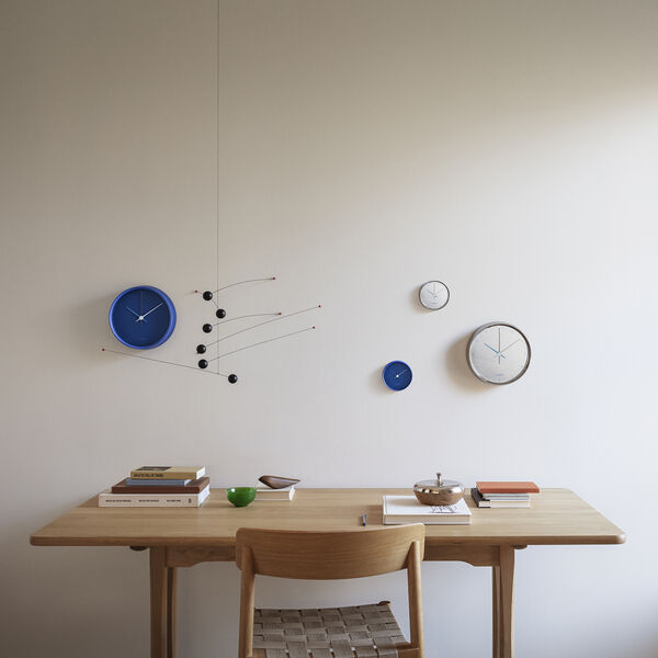 Koppel Wanduhr, ikonisches Blau, Georg Jensen