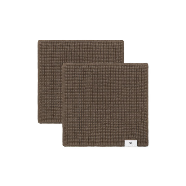 3PLY Sp&uuml;llappen, walnussbraun, Georg Jensen Damask