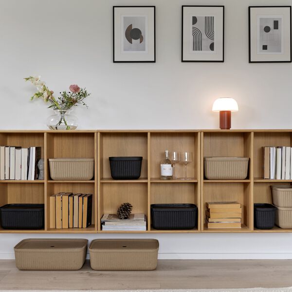 Aufbewahrungsbox aus Zellstoff, naturbraun, Zone Denmark
