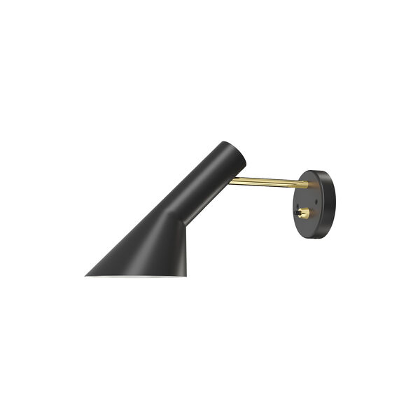 AJ Wall Lamp, brass/black, Louis Poulsen