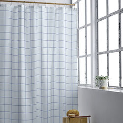 Vista Shower Curtain, linen blue, Södahl