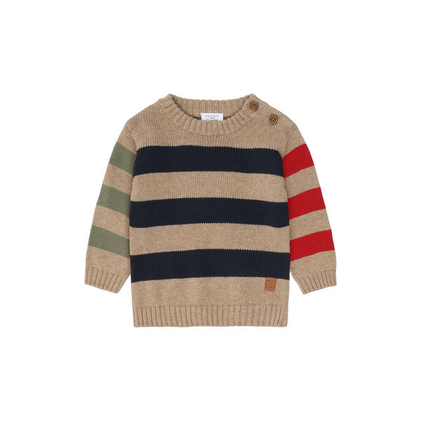 Hcpilou Knit Stripes Pullover, biscuit Hcpilou Knit Stripes Pullover, biscuit, Hust & Claire