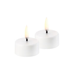 LED rechargeable tealight 2 pcs, white, Uyuni Lighting
