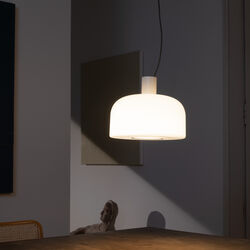 Bellhop Glass S2 Pendelleuchte, weiß, Flos