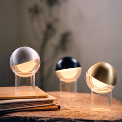 Pila Portable Table Lamp, solid brass, FRANDSEN