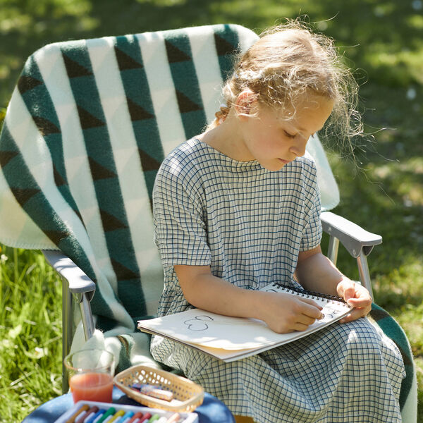 KVAM Half Size Throw, green, R&oslash;ros Tweed