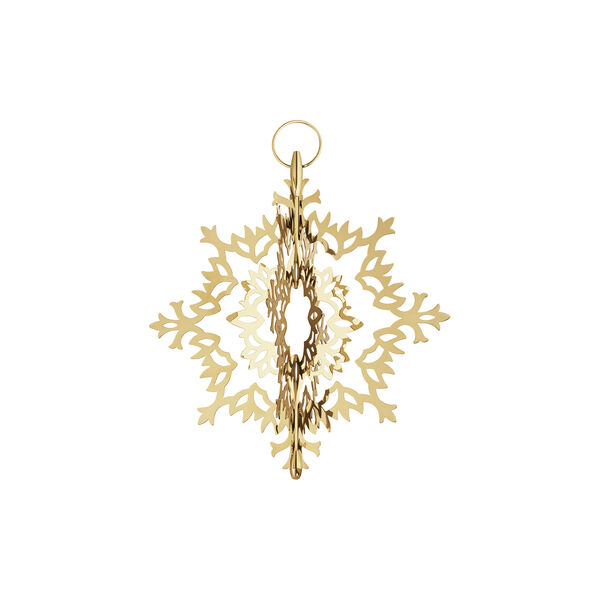 Eisblume Weihnachtsbaumspitze, gold, Georg Jensen