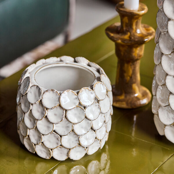 HDDot Vase Low, white, House Doctor