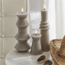Sille Geometry LED light, warm gray, Sirius Home
