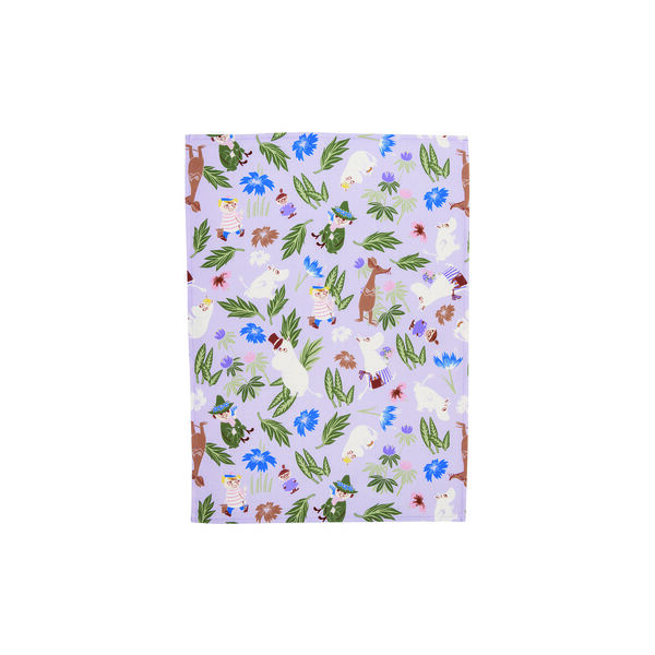 Moomin Kitchen towel, purple, Moomin Arabia