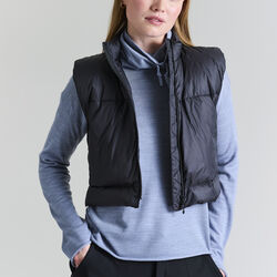 Feather down Short Vest, black, BITTE KAI RAND