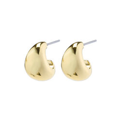 ALEXANE chunky mini hoop earrings, gold plated, Pilgrim
