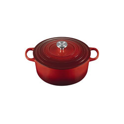 Signature Round Cocotte | 28 cm | Cerise, Le Creuset