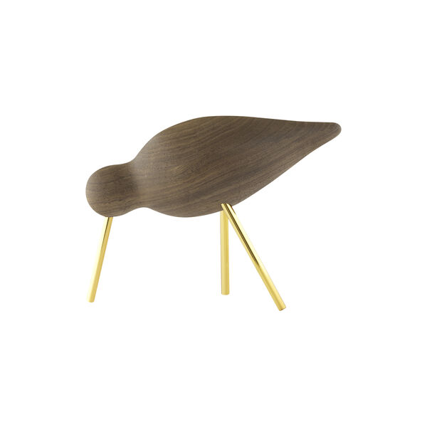 Shorebird Holzfigur, walnuss, Normann Copenhagen