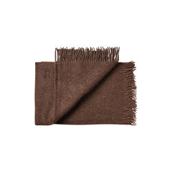 Oxford Throw, 00410 dark brown, Silkeborg Uldspinderi