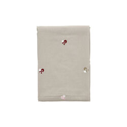 Christmas Hearts Embroidery Christmas Tablecloth, rose, Södahl