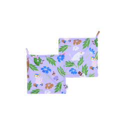 Moomin Pot holder 2 pcs, purple, Moomin Arabia