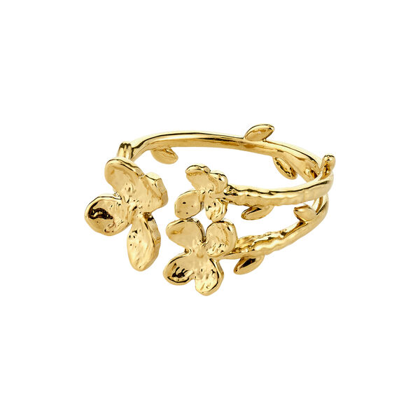 AJANI ring, vergoldet, Pilgrim