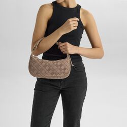 Mini MuseMBG Tasche Sue. Flechtmuster, mocha mousse, Markberg