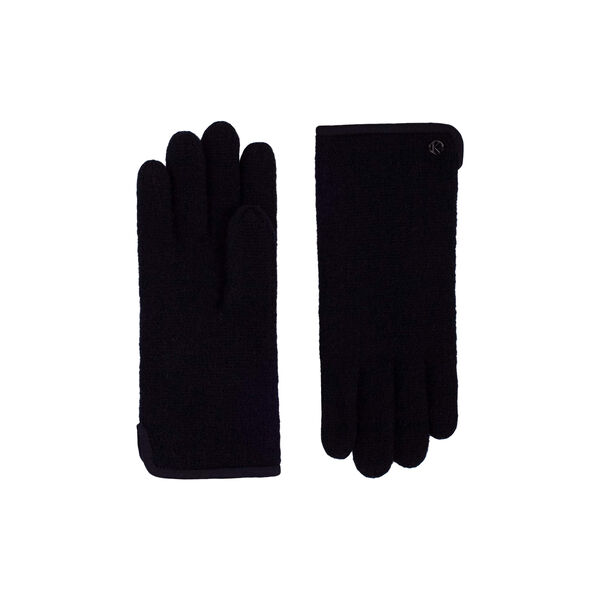 Sasha Knitted Gloves, black, Kessler