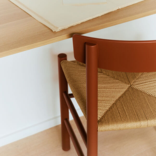 J39 Mogensen Stuhl, herritage red/natur, Fredericia Furniture
