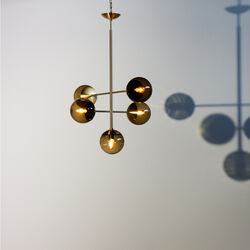 Lord Diva Pendant, brass/brown, Rubn