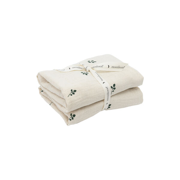 Organic Muslins, leaf, Moonboon