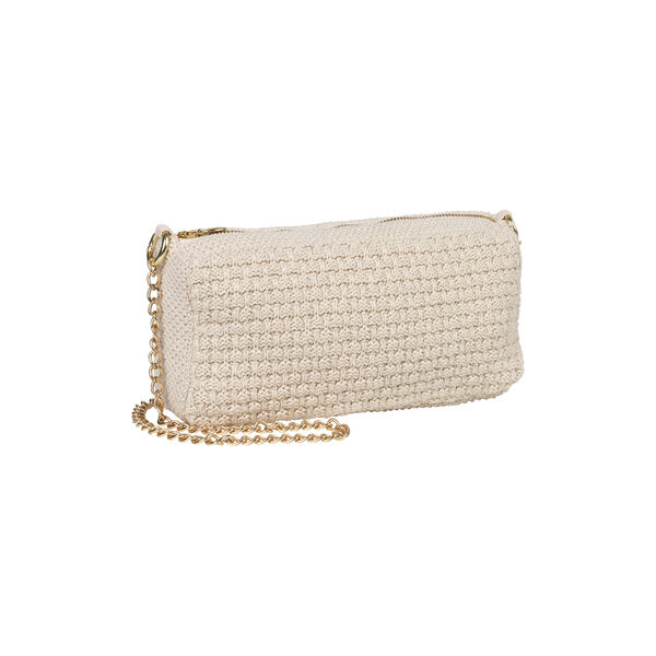 Knitted Clutch Chain Petra, beige melange Knitted Clutch Chain Petra, beige melange, By LOHN