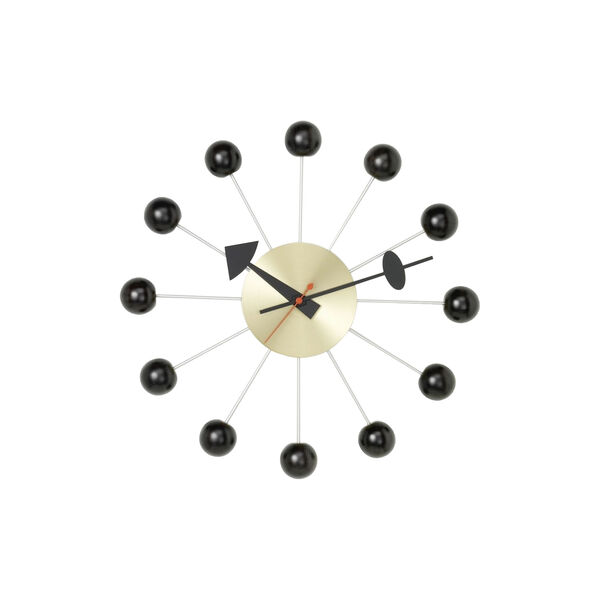 Ball Wanduhr, black Ball Wanduhr, black, Vitra