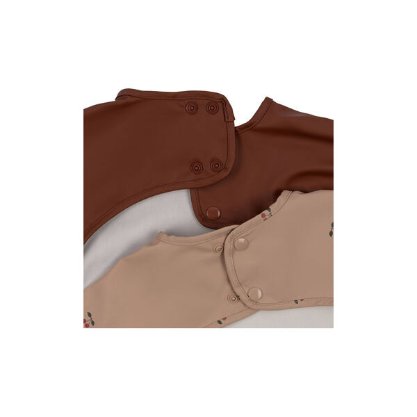 2-pack Dinner Bib with Sleeves, cherry, Konges Sl&oslash;jd