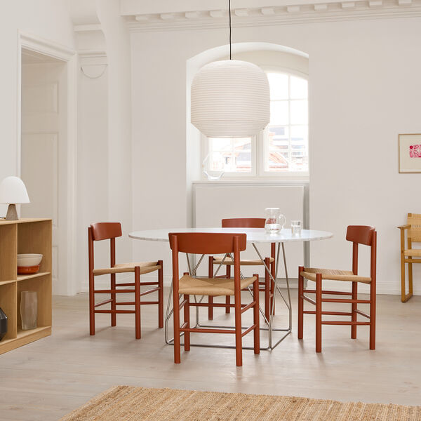 J39 Mogensen Stuhl, herritage red/natur, Fredericia Furniture