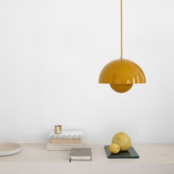 Flowerpot VP1 Pendant, mustard, &Tradition