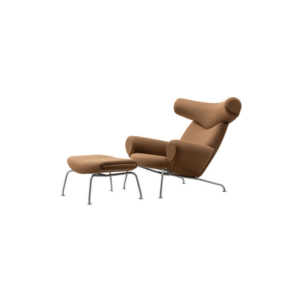 Wegner Ox Chair | Nutshell | Lounge Chair + Ottoman, Fredericia Furniture