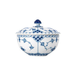 Musselmalet Vollspitze Schale mit Deckel 35 cl, Royal Copenhagen